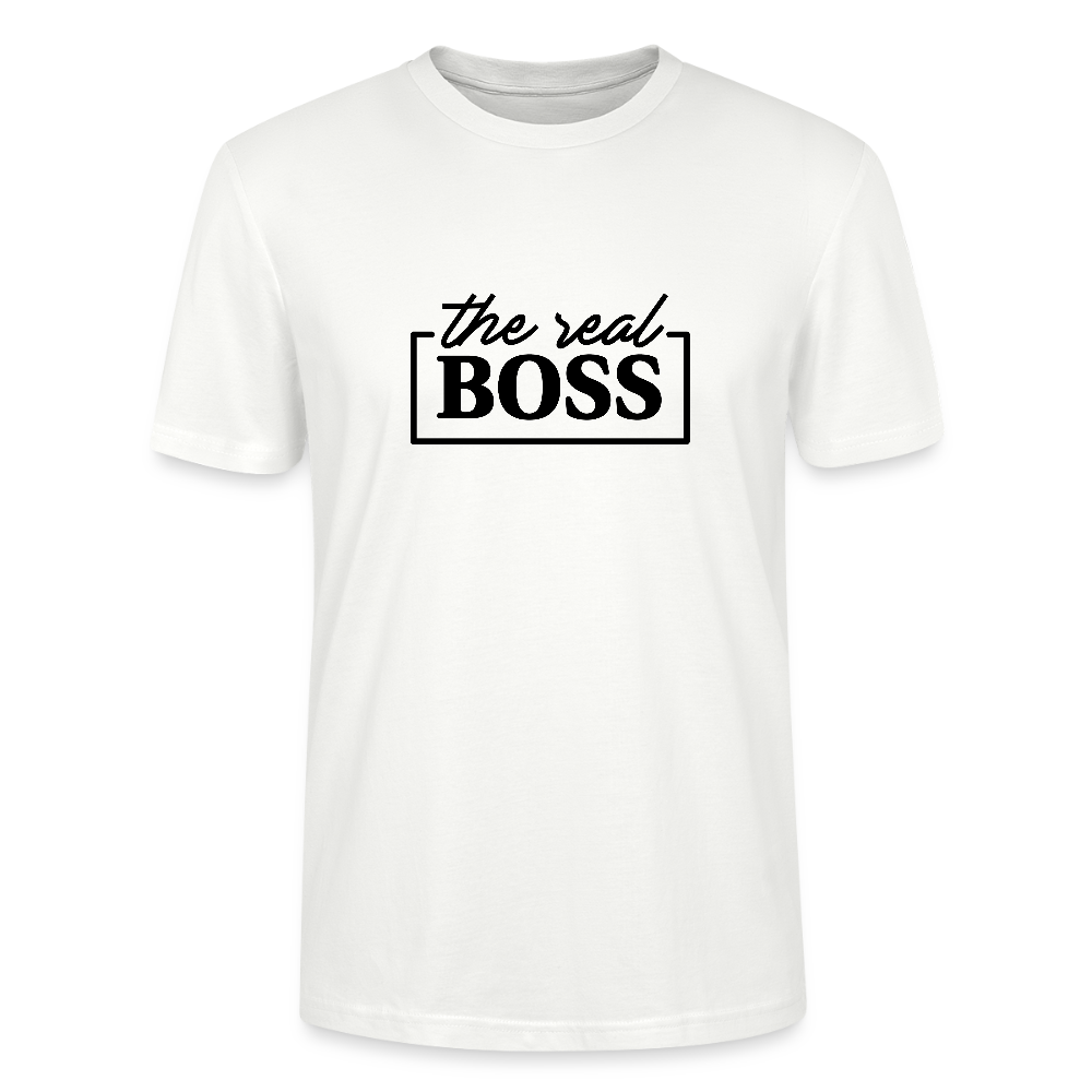 the real Boss - Bio Unisex T-Shirt - Weiß