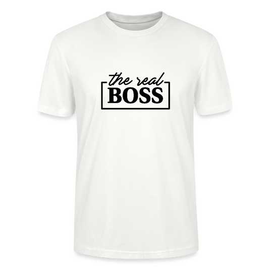 the real Boss - Bio Unisex T-Shirt - Weiß