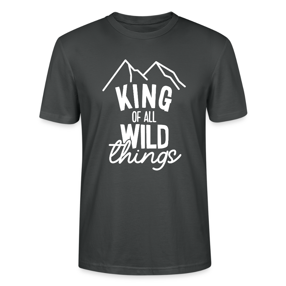 King of all wild things - Bio Unisex T-Shirt - Anthrazit