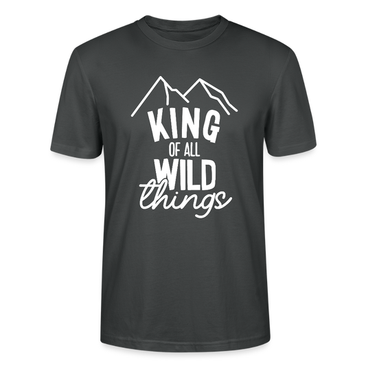 King of all wild things - Bio Unisex T-Shirt - Anthrazit