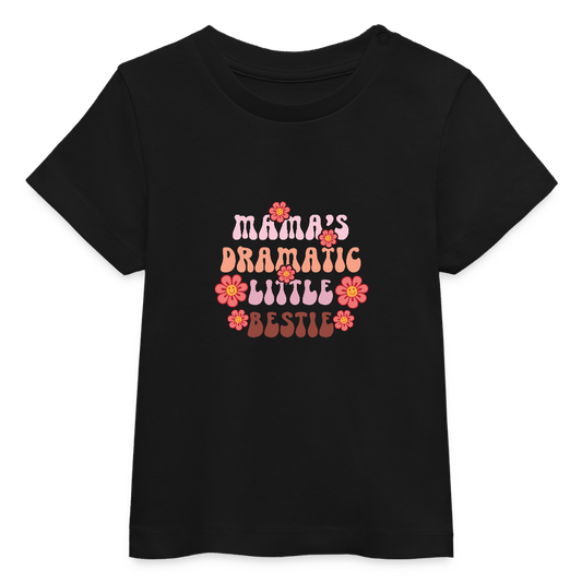 Mama's Bestie - Bio Baby T-Shirt - Schwarz