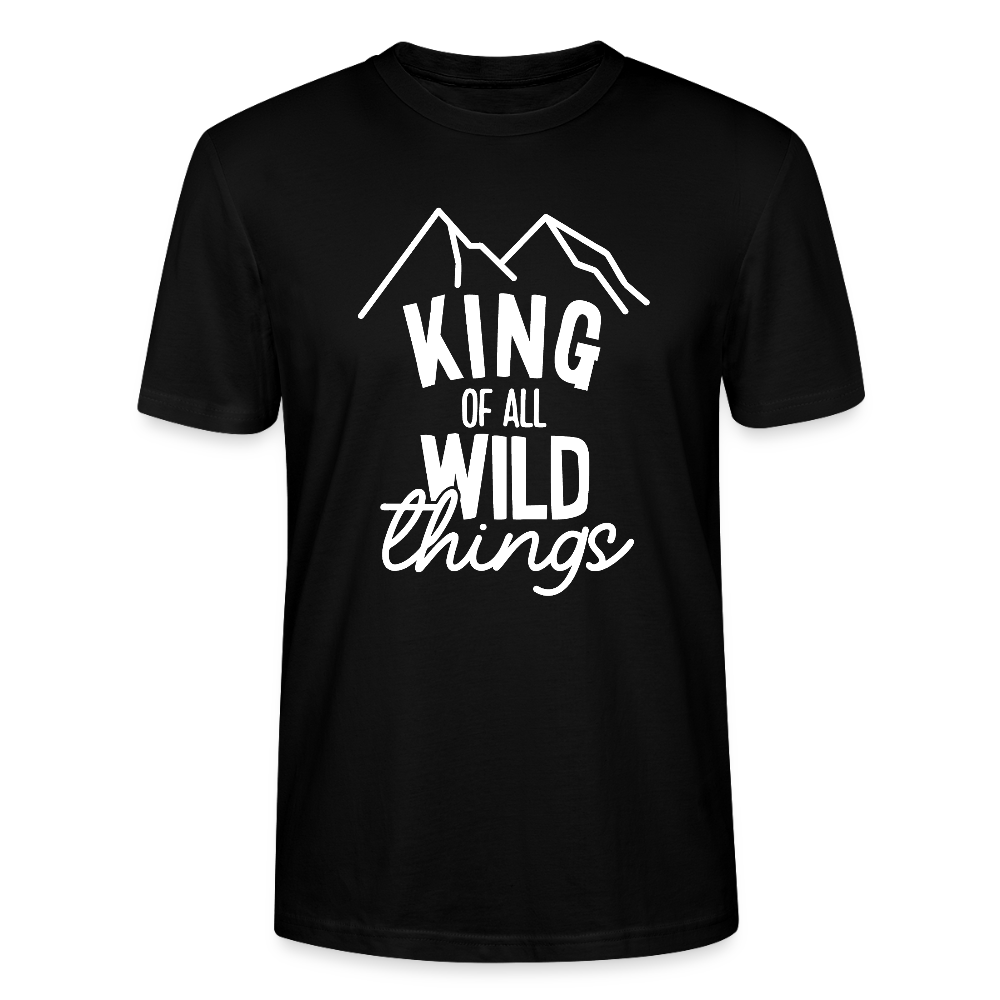 King of all wild things - Bio Unisex T-Shirt - Schwarz