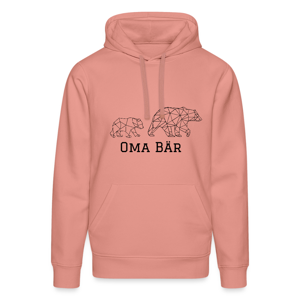 Oma Bär - Bio Unisex Hoodie - Altrosa
