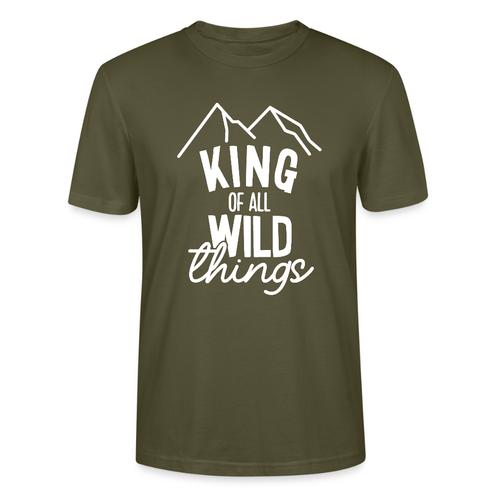 King of all wild things - Bio Unisex T-Shirt - Khaki
