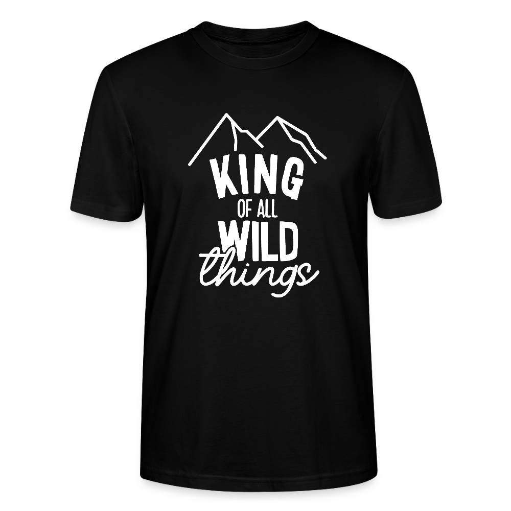 King of all wild things - Bio Unisex T-Shirt - Schwarz