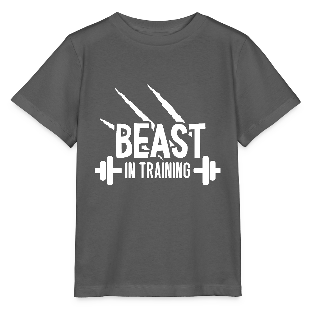 Beast in Training - Bio Kinder T-Shirt - Anthrazit