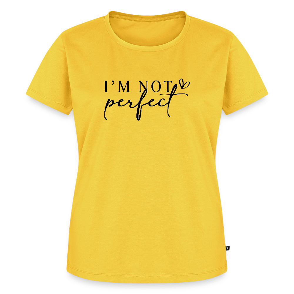 I'm not perfect - Frauen Premium T-Shirt - Gelb