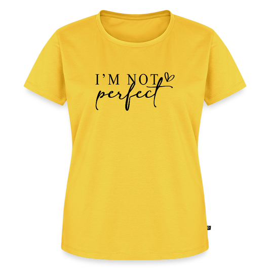 I'm not perfect - Frauen Premium T-Shirt - Gelb