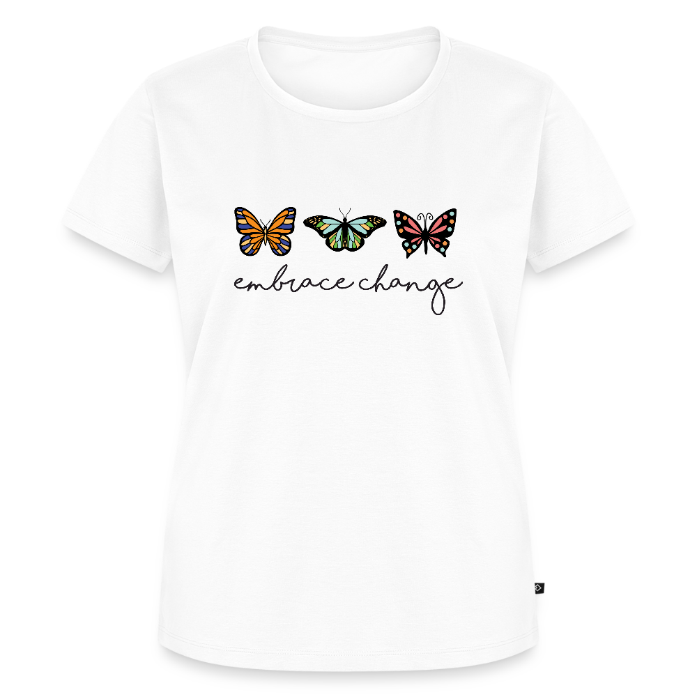 embrace change - Bio Frauen T-Shirt - Weiß