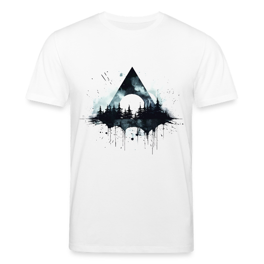 Dreieck Wald - Bio  Unisex T-Shirt - Weiß