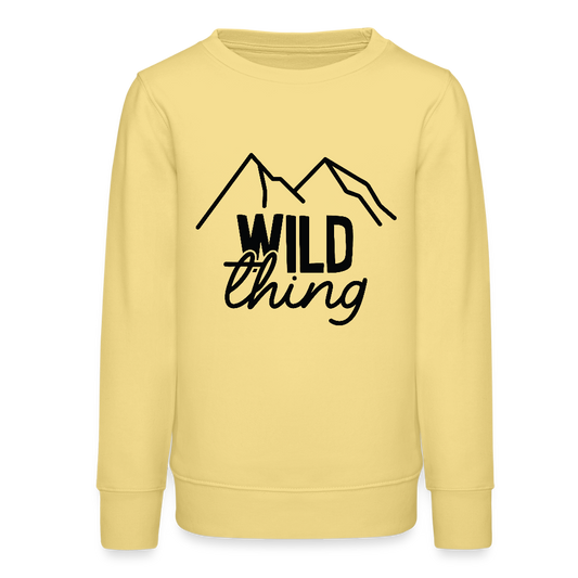 wild thing -  Bio Kinder Sweatshirt - Gelb Viva 
