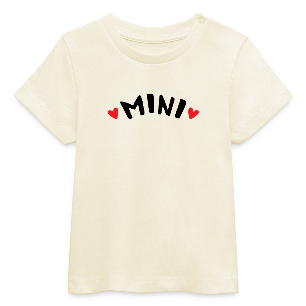 Mini - Baby Bio-T-Shirt - Weißgrau