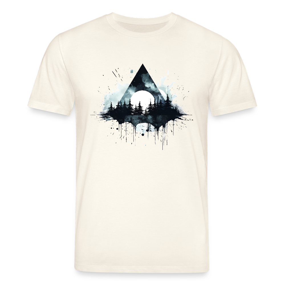 Dreieck Wald - Bio  Unisex T-Shirt - Naturweiß 