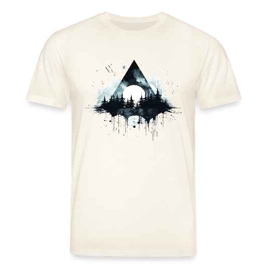 Dreieck Wald - Bio  Unisex T-Shirt - Naturweiß 