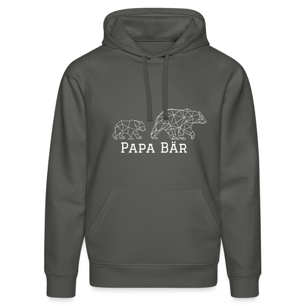 Papa Bär Unisex Bio-Hoodie - Anthrazit