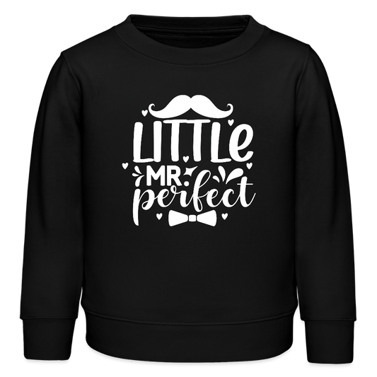 little Mr. perfect - Bio Kinder Sweatshirt - Schwarz