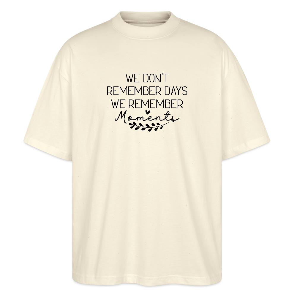 Moments - Bio Unisex Oversize Shirt - Weißgrau