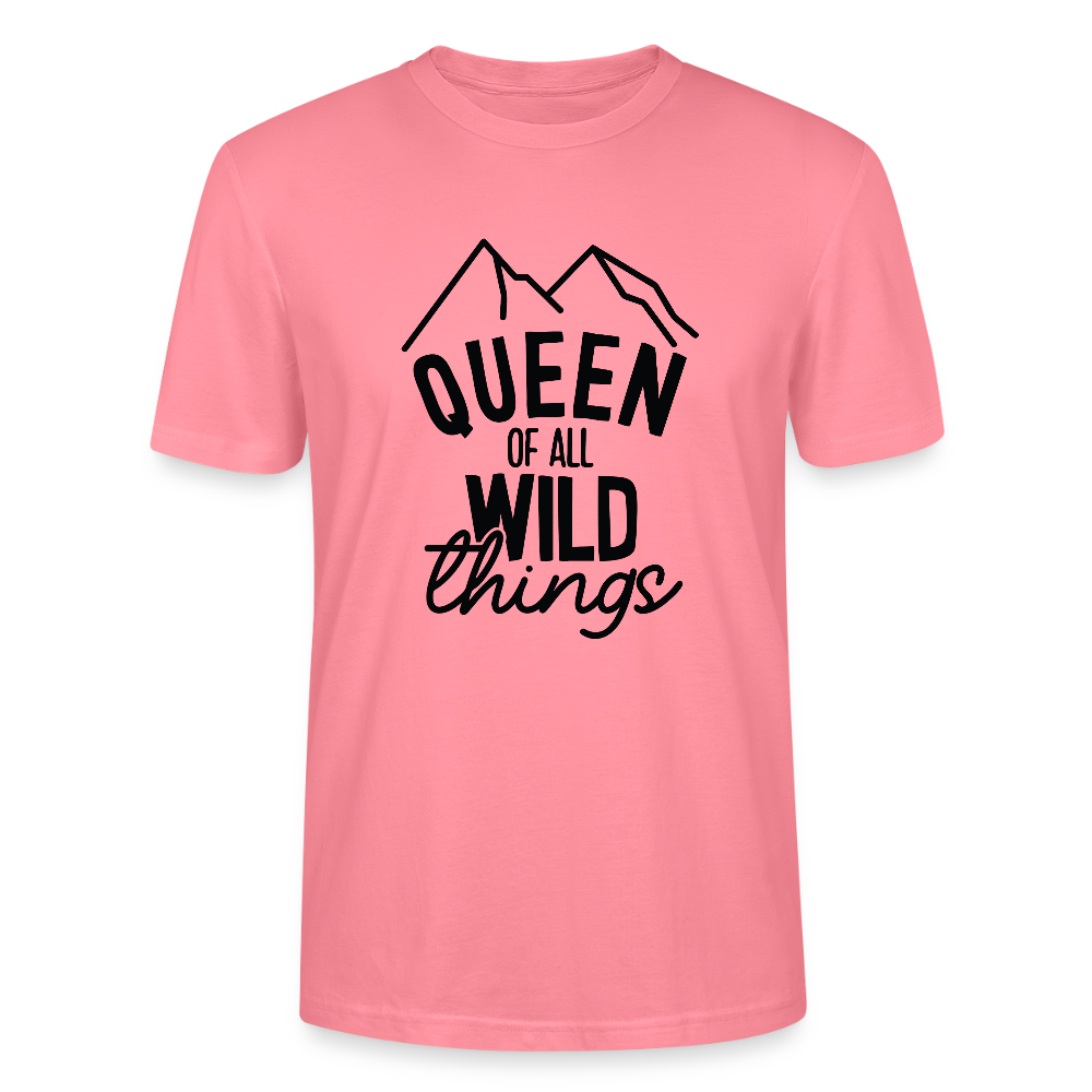 Queen of all wild things - Bio Unisex T-Shirt - Pink 