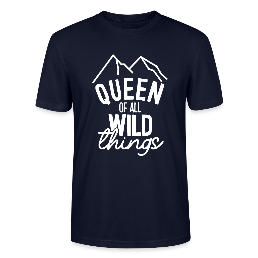 Queen of all wild things - Bio Unisex T-Shirt - Navy