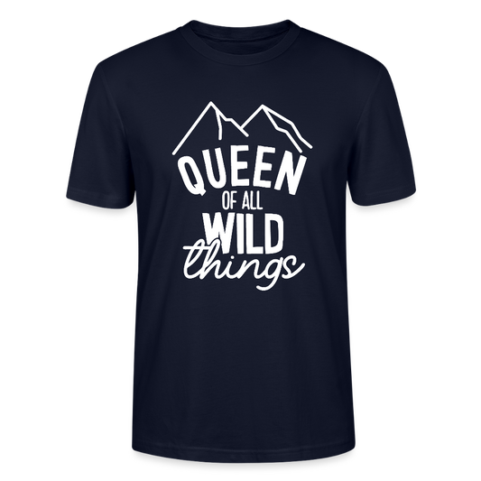Queen of all wild things - Bio Unisex T-Shirt - Navy