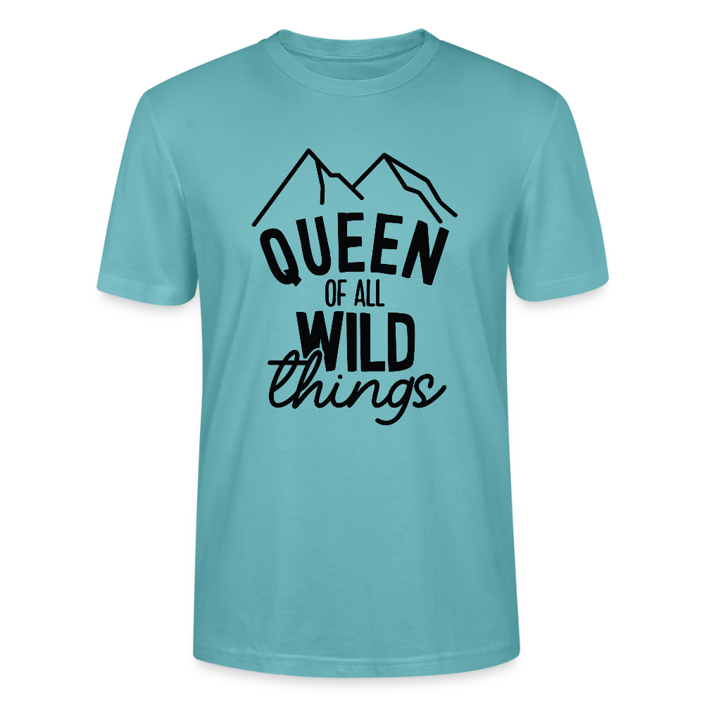 Queen of all wild things - Bio Unisex T-Shirt - Pastelltürkis