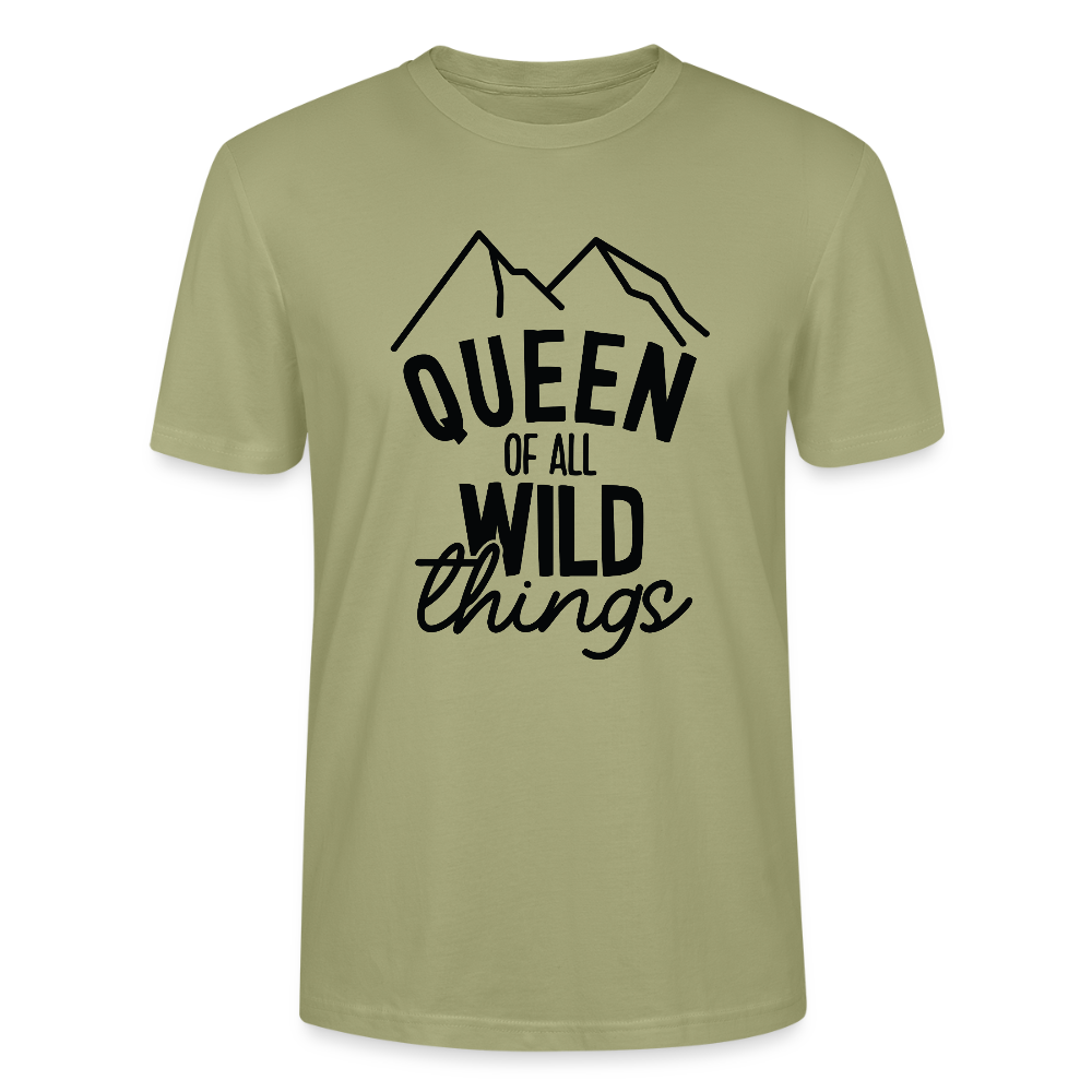 Queen of all wild things - Bio Unisex T-Shirt - Nebelgrün