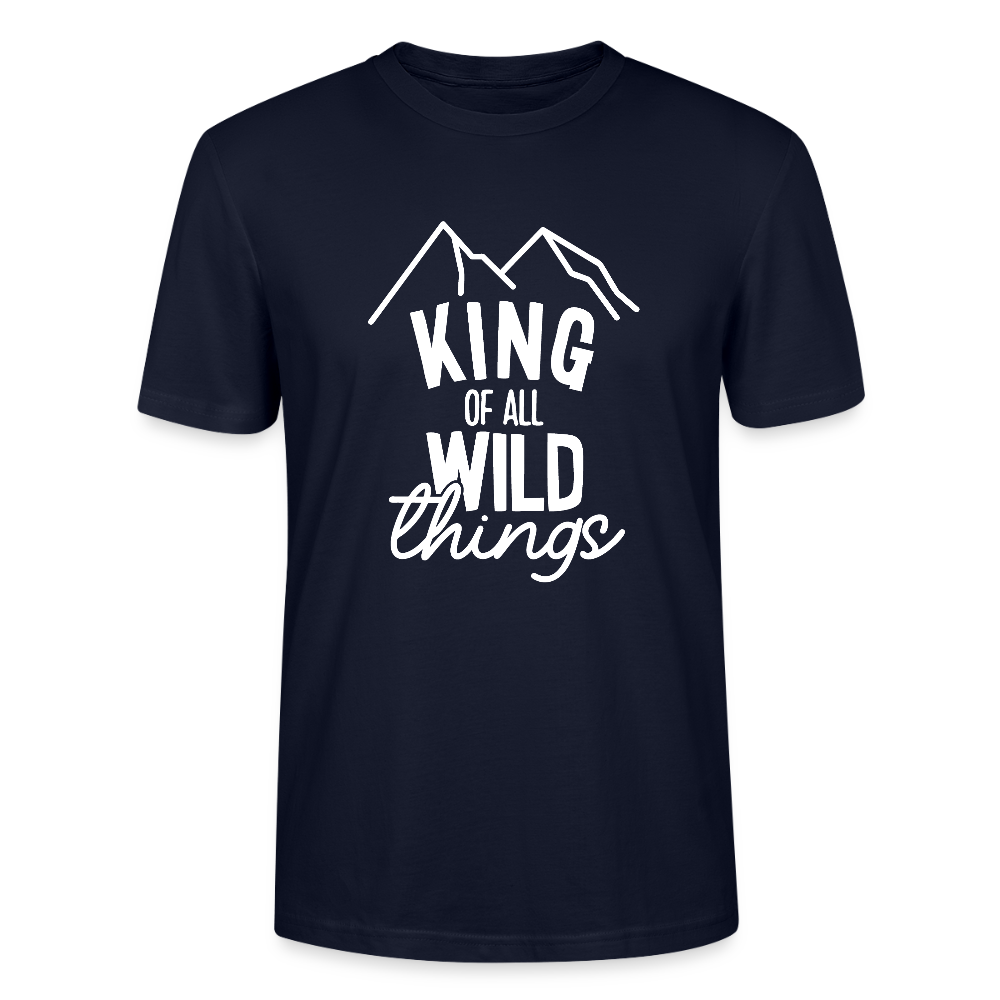 King of all wild things - Bio Unisex T-Shirt - Navy