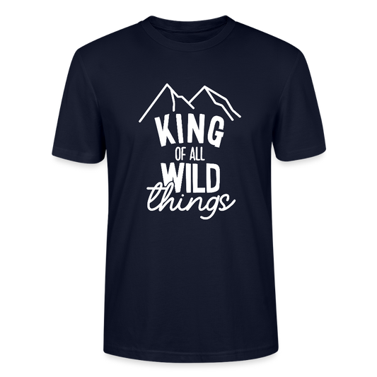 King of all wild things - Bio Unisex T-Shirt - Navy