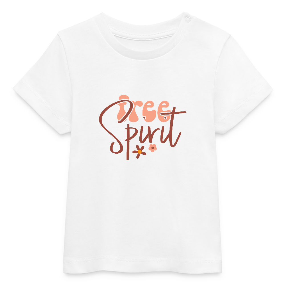 free Spirit - Bio Baby T-Shirt - Weiß