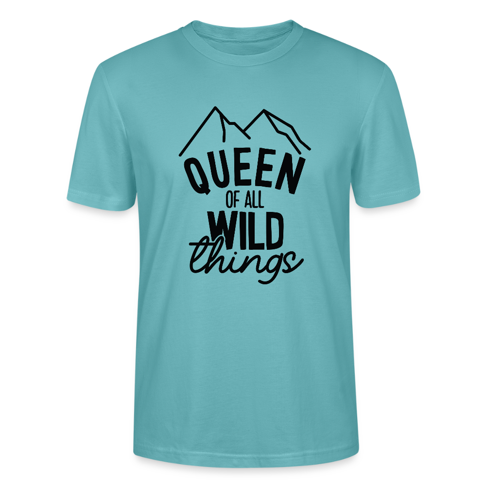 Queen of all wild things - Bio Unisex T-Shirt - Pastelltürkis