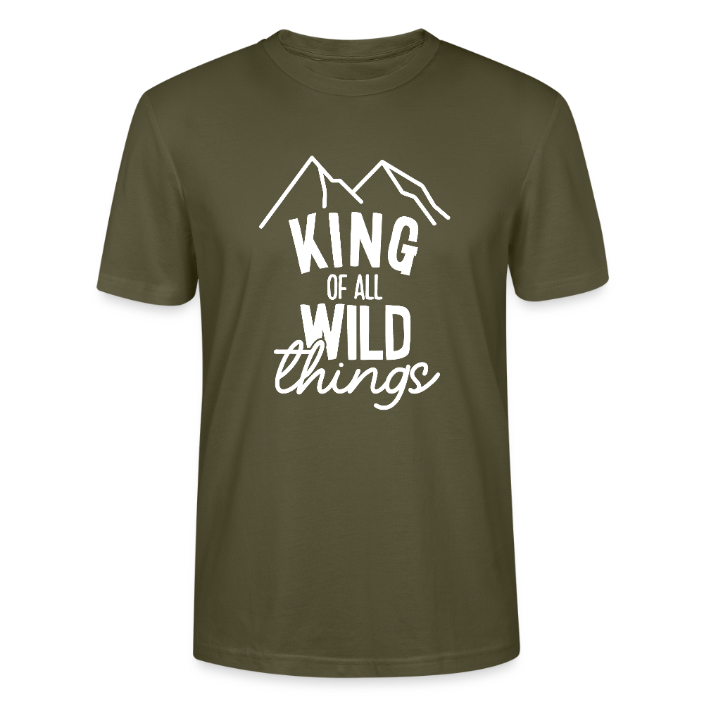 King of all wild things - Bio Unisex T-Shirt - Khaki