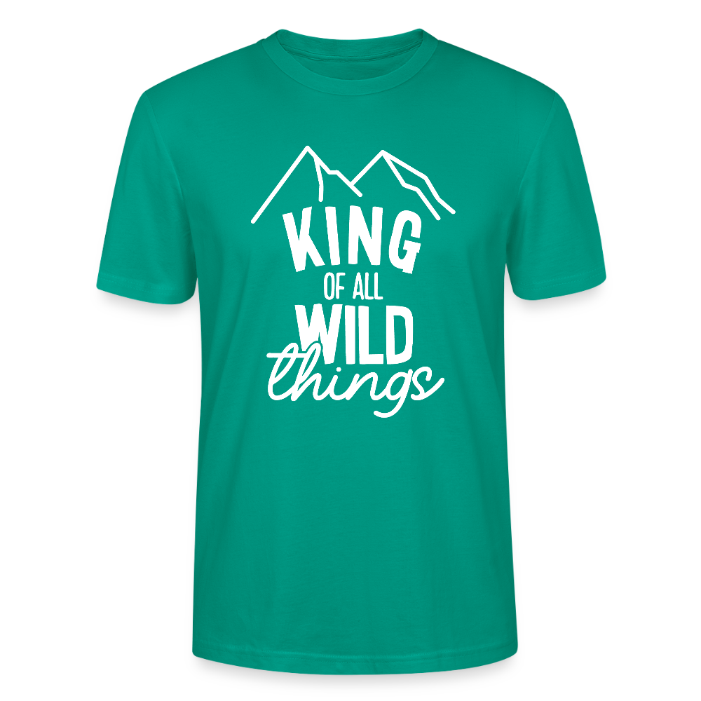 King of all wild things - Bio Unisex T-Shirt - Blaugrün