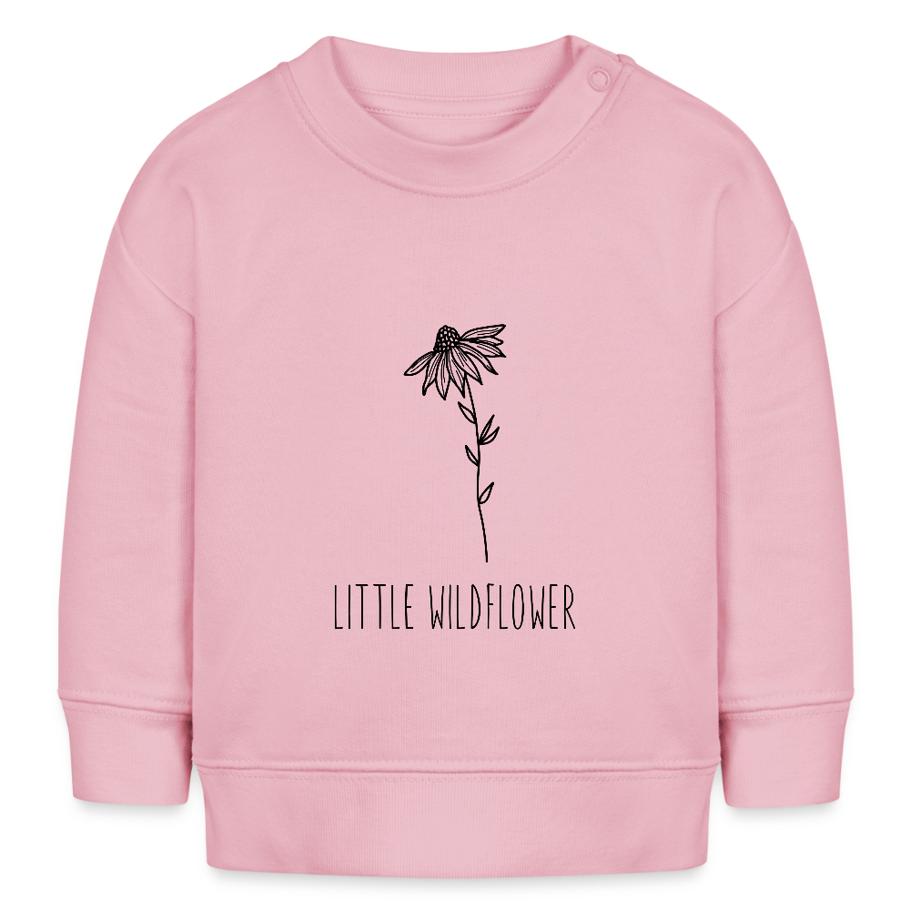 Little wildflower - Bio Baby Sweatshirt - Hellrosa