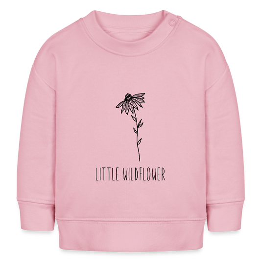Little wildflower - Bio Baby Sweatshirt - Hellrosa