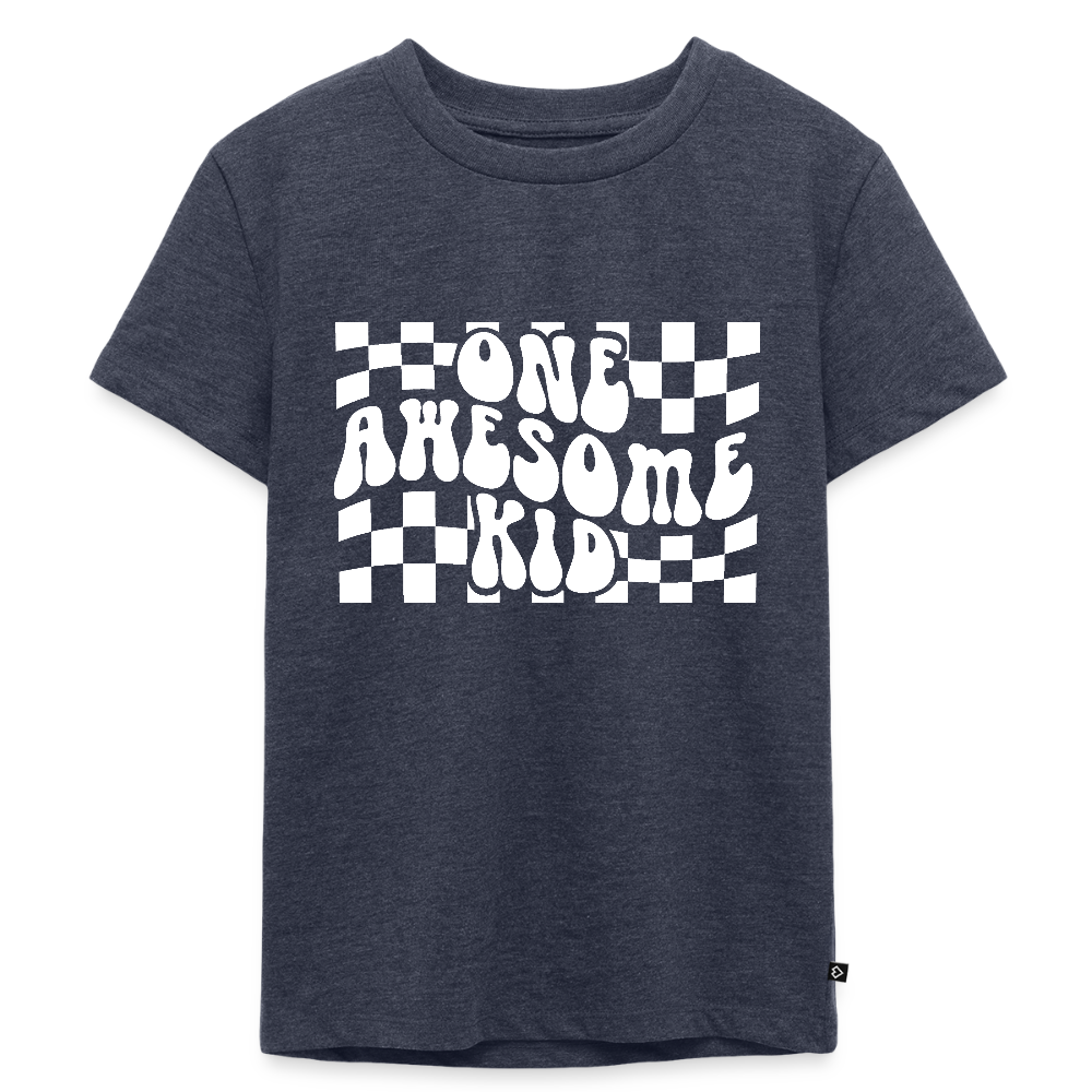 one awesome kid - Bio Kinder T-Shirt - Jeansblau 