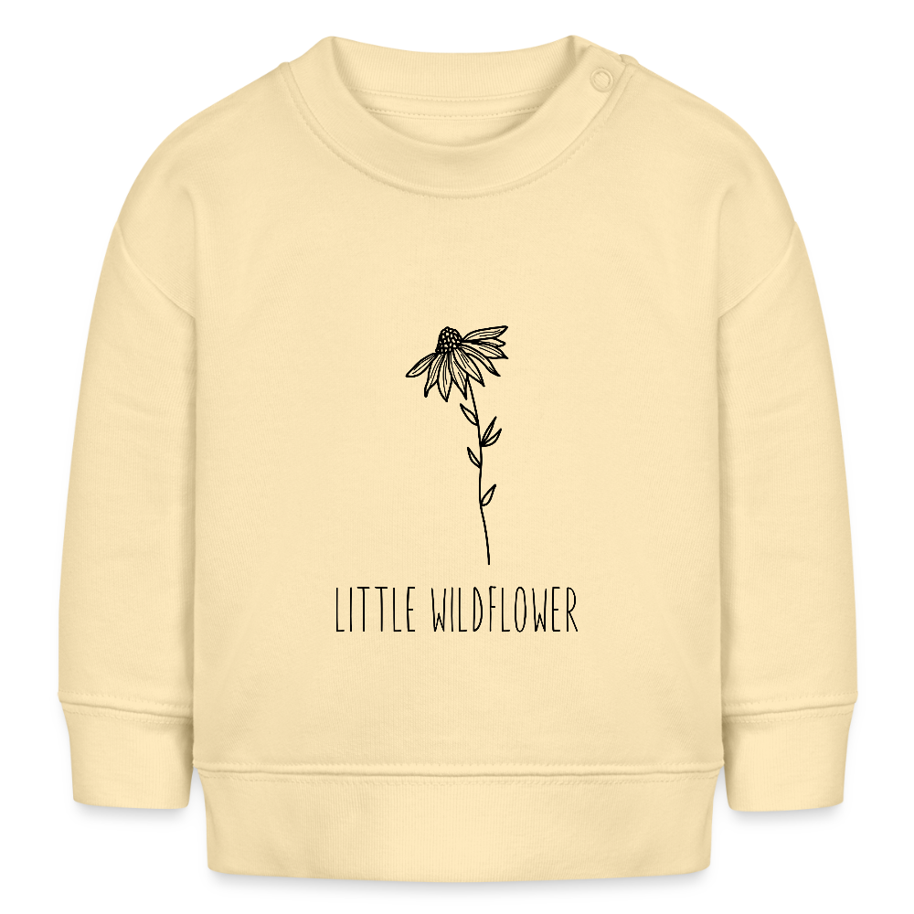Little wildflower - Bio Baby Sweatshirt - Creme