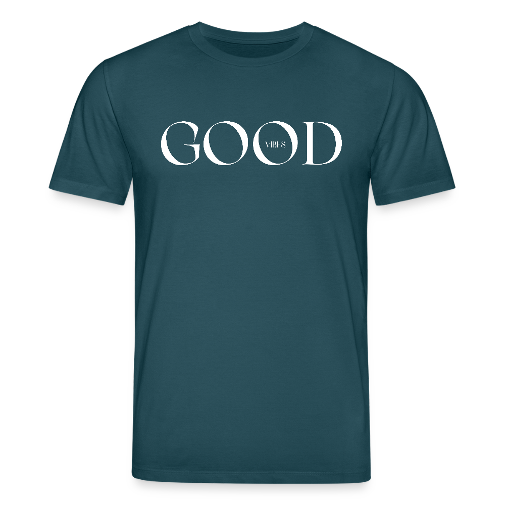Good Vibes - Bio Unisex T-Shirt - Dunkles Petrol