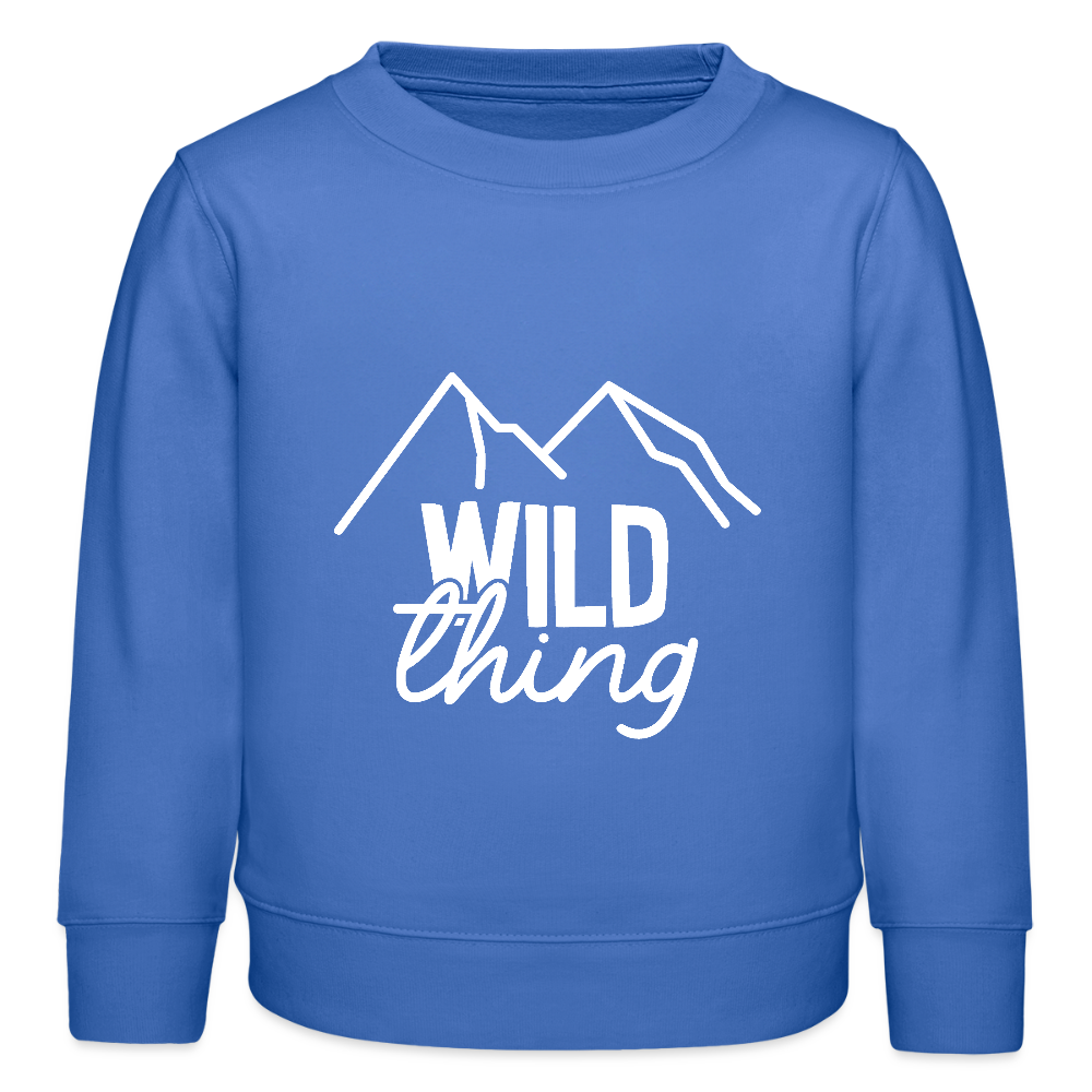 wild thing -  Bio Kinder Sweatshirt - carolina Blue
