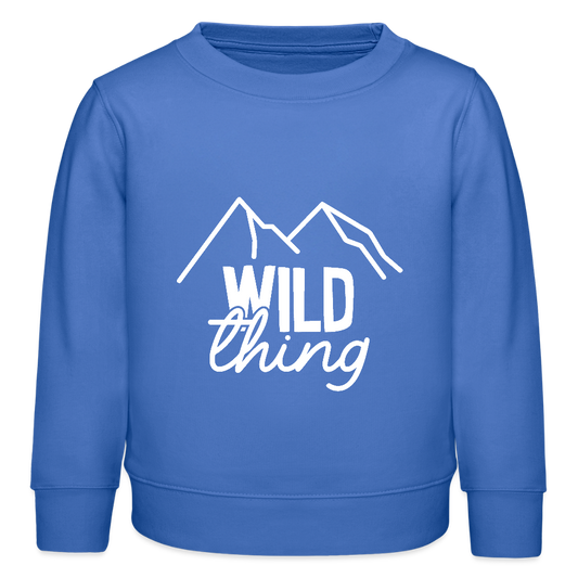 wild thing -  Bio Kinder Sweatshirt - carolina Blue