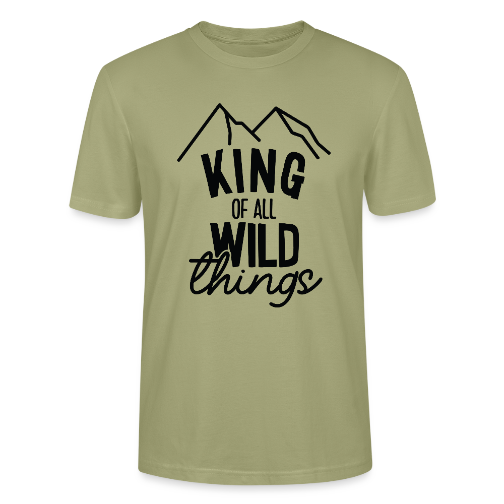 King of all wild things - Bio Unisex T-Shirt - Nebelgrün