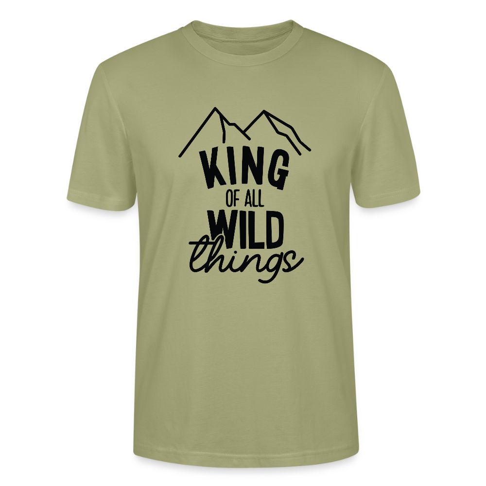 King of all wild things - Bio Unisex T-Shirt - Nebelgrün