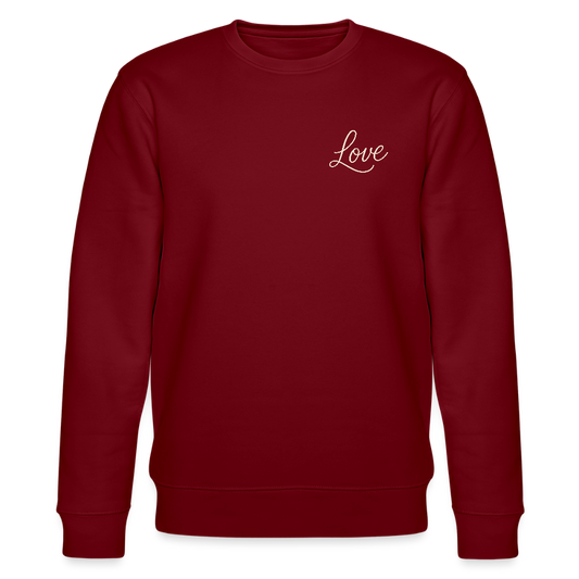 Love - Bio Unisex Sweatshirt - Burgunderrot
