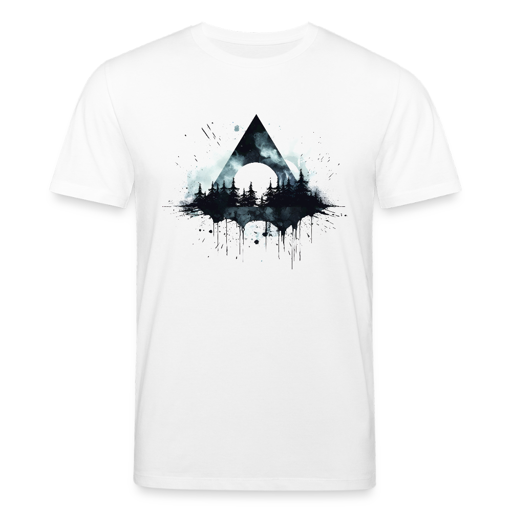 Dreieck Wald - Bio  Unisex T-Shirt - Weiß