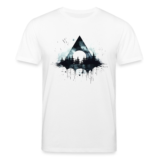 Dreieck Wald - Bio  Unisex T-Shirt - Weiß