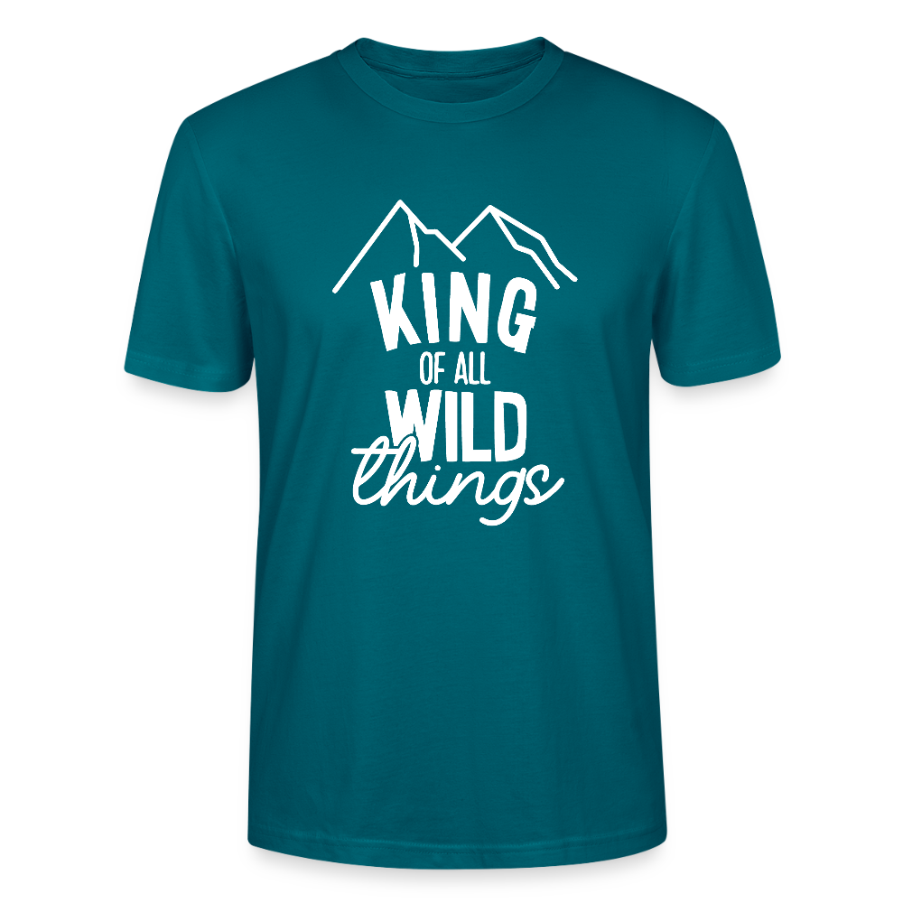 King of all wild things - Bio Unisex T-Shirt - Ozeanblau