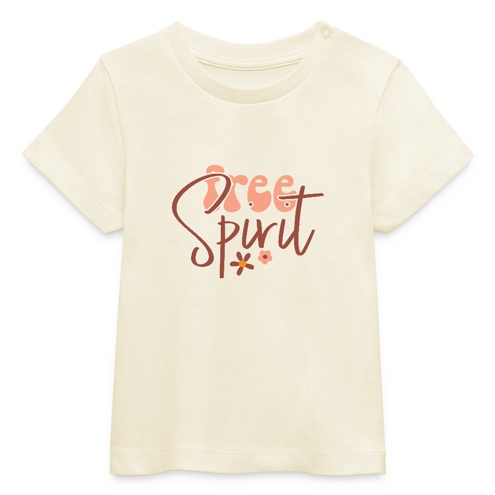 free Spirit - Bio Baby T-Shirt - Weißgrau
