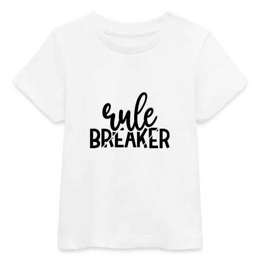Rule Breaker - Bio Baby T-Shirt - Weiß