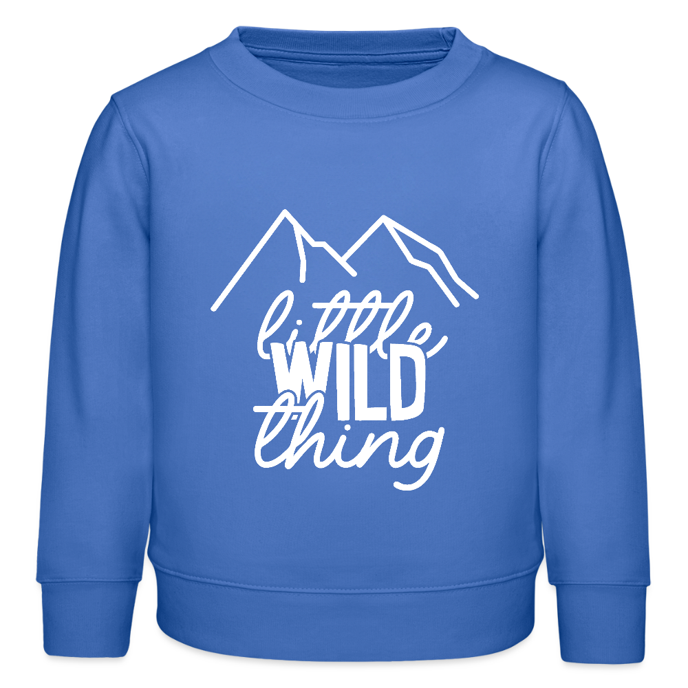 little wild thing -  Bio Kinder Sweatshirt - carolina Blue