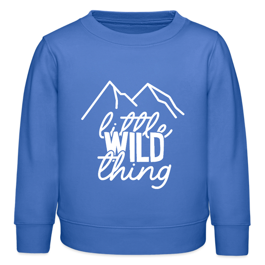 little wild thing -  Bio Kinder Sweatshirt - carolina Blue