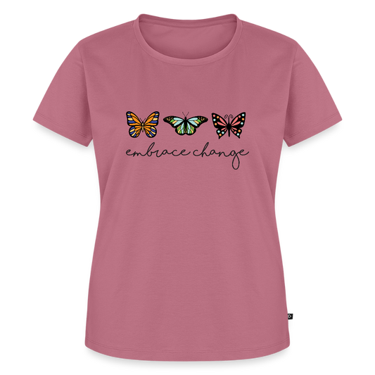 embrace change - Bio Frauen T-Shirt - Mauve